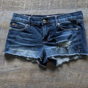 Hudson amber cut jean shorts size 24